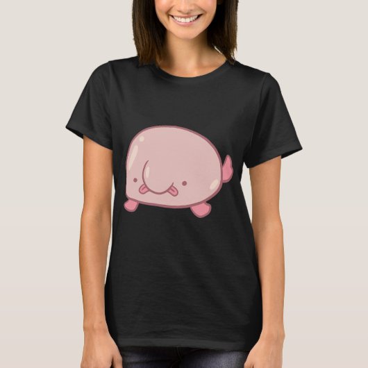 かわいいブロブフィッシュ Tシャツ (正面)