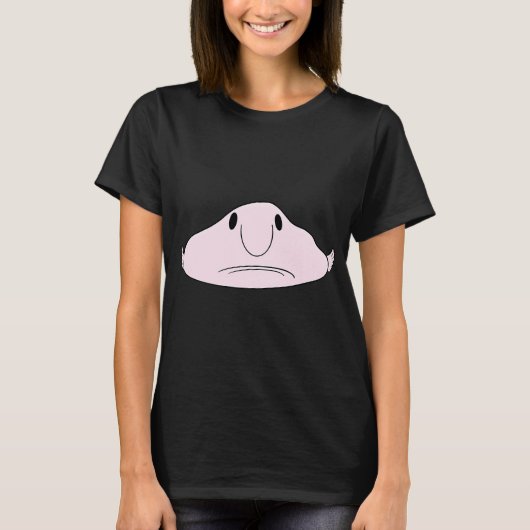 かわいいブロブフィッシュ Tシャツ (正面)
