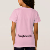 かわいいブロブ ピンクブラックアニスタ Tシャツ (裏面)