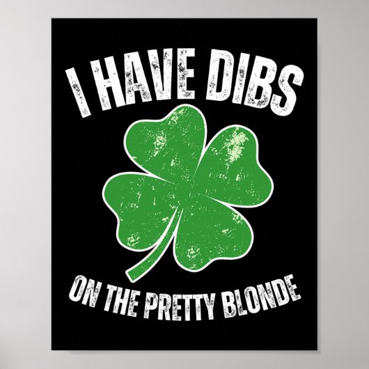 かわいいブロンドに指名権 Funny St Patricks Day Co ポスター (正面)