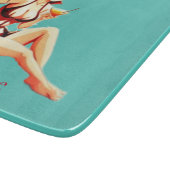 かわいいブロンドマルティーニビキニガールサンダー_コブ カッティングボード (角)