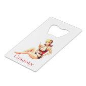 かわいいブロンドマルティーニビキニガールサンダー_コブ クレジットカード栓抜き (裏面アングル)