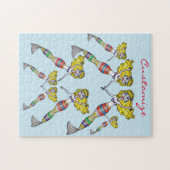 かわいいブロンドマーメイドサンダー_コーブ ジグソーパズル (横)