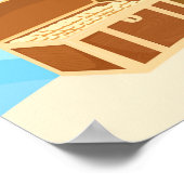 かわいいブロンド海賊ボーイ誕生日パーティーポスター ポスター (角)