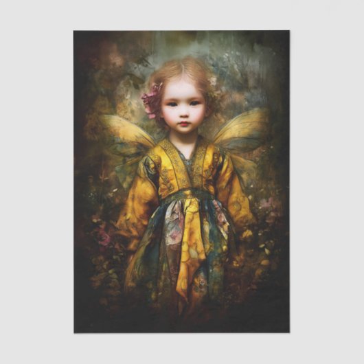 かわいいブロンド魔法の子フェアリーEG6Lデコページ 薄葉紙 (正面)