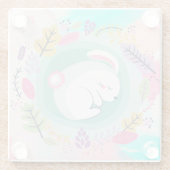 かわいいブングラスнコースター ガラスコースター (裏面)