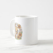 かわいいブンブン蜂ひまわりマグカップ コーヒーマグカップ (正面左)