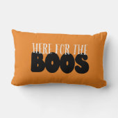 かわいいブーに忠実な幽霊のよく出るトレンディーハロウィーン ランバークッション (裏面)