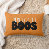 かわいいブーに忠実な幽霊のよく出るトレンディーハロウィーン ランバークッション (ブランケット)