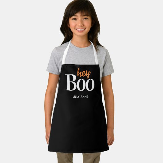 かわいいブーのハロウィーンの衣装パーソナライズされた|過去記事 エプロン (インサイチュ)