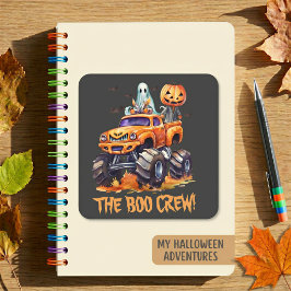 かわいいブークルー ハロウィンステッカー 子供用 スクエアシール
