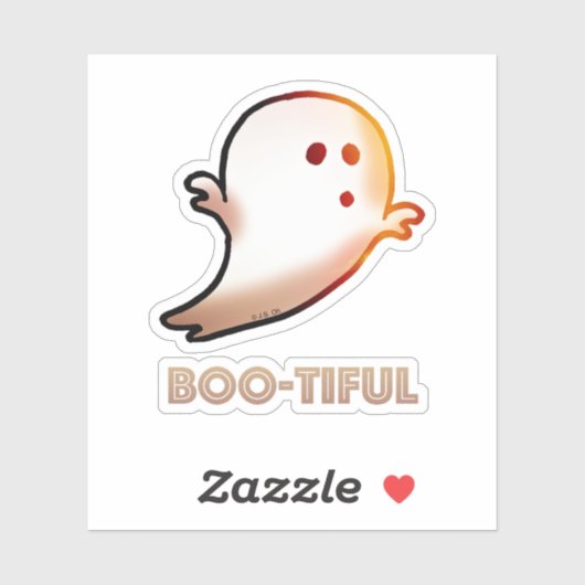 かわいいブーティハロウィーン幽霊アート シール (シート)