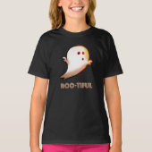 かわいいブーティハロウィーン幽霊アート Tシャツ (正面)