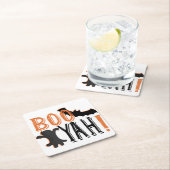 かわいいブーヤハロウィーン スクエアペーパーコースター (インサイチュ)