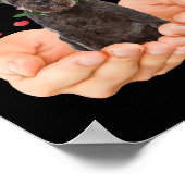 かわいいブーヴィエ・デ・フランドレスこれは私のバレンタイン・ダ ポスター (角)