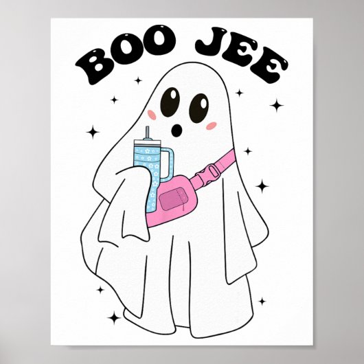 かわいいブー幽霊おかしなハロウィーン衣装ブーJee Gho ポスター (正面)