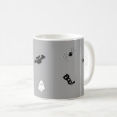 かわいいブー幽霊コーヒーマグ コーヒーマグカップ (正面右)