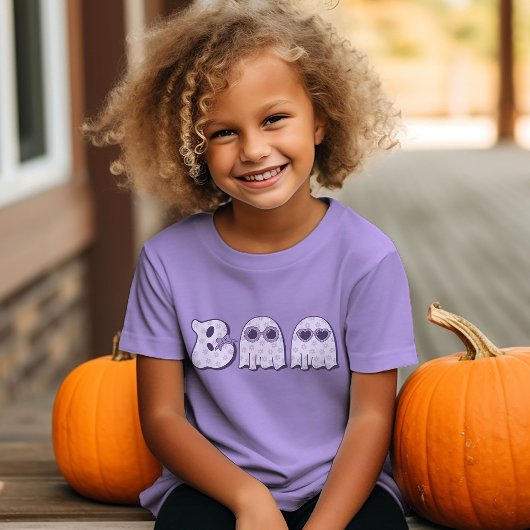 かわいいブー幽霊ハロウィンガールズ Tシャツ