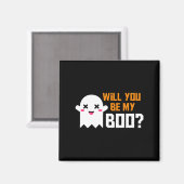 かわいいブー幽霊ハロウィン!ラブパート マグネット (正面/裏面)