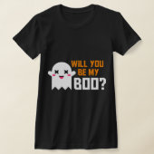 かわいいブー幽霊ハロウィン!ラブパート Tシャツ (レイダウン)