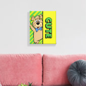 かわいいブー熊 キャンバスプリント (インサイチュ (リビング))