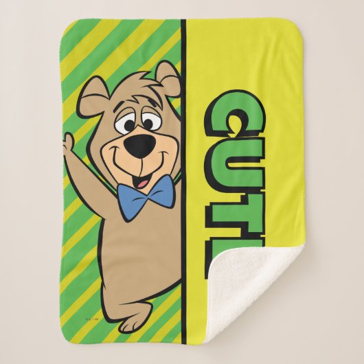 かわいいブー熊 シェルパブランケット (正面)