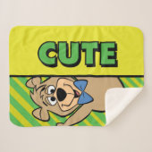 かわいいブー熊 シェルパブランケット (正面(横))