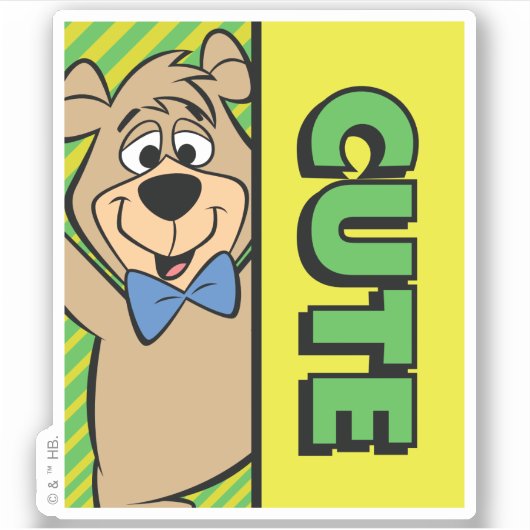 かわいいブー熊 シール (正面)