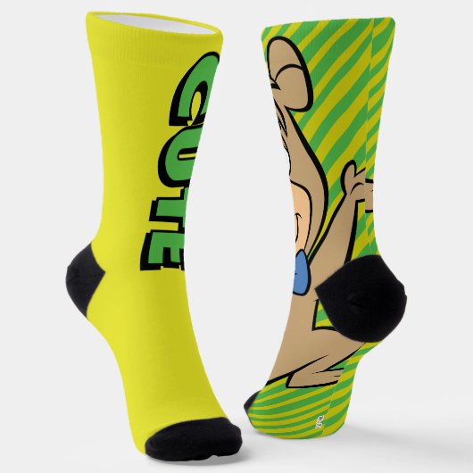 かわいいブー熊 ソックス (傾斜あり)