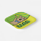 かわいいブー熊 ペーパープレート (傾斜あり)