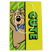 かわいいブー熊 ミディアムペーパーバッグ (正面)