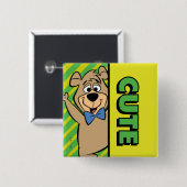 かわいいブー熊 缶バッジ (正面&裏面)