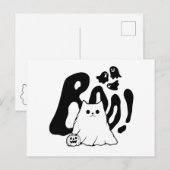 かわいいブー猫ハロウィーン シーズンポストカード (正面/裏面)