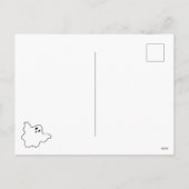 かわいいブー猫ハロウィーン シーズンポストカード (裏面)