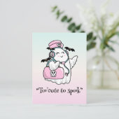 かわいいブー、かわいい不気味なハロウィーン ポストカード (スタンド正面)