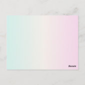 かわいいブー、かわいい不気味なハロウィーン ポストカード (裏面)