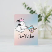 かわいいブー、かわいい不気味なハロウィーン ポストカード (スタンド正面)