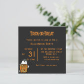 かわいいブー - ハロウィンパーティーのお誘い 招待状 (スタンド正面)