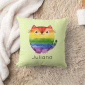 かわいいプライド子猫水彩 クッション (ブランケット)