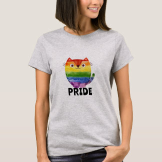 かわいいプライド子猫水彩 Tシャツ