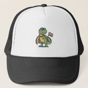 かわいいプライド恐竜ベクターTシャツデザイン_1 キャップ