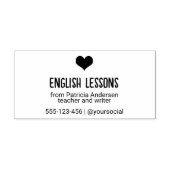 かわいいプライベート先生のロ連絡ゴ セルフインキングスタンプ (デザイン)