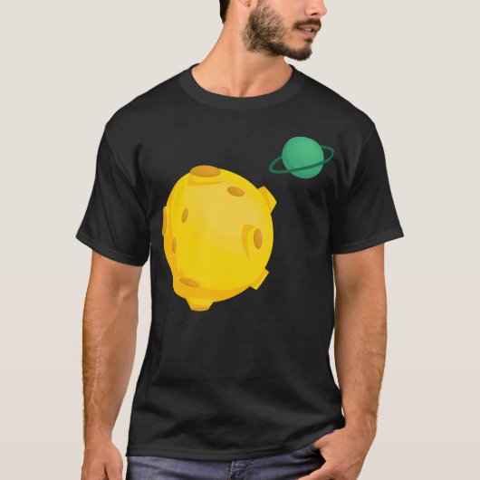 かわいいプラネットアート Tシャツ (正面)