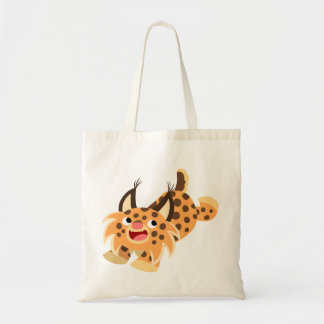 かわいいプランキッシュ漫画ボブキャットバッグ トートバッグ