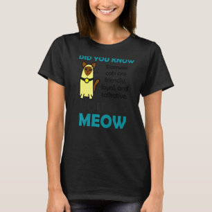 かわいいプリンの女性のためのシャム猫 Tシャツ