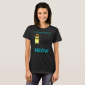 かわいいプリンの女性のためのシャム猫 Tシャツ (正面フル)
