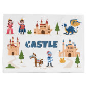 かわいいプリンスプリンセス城 ラージペーパーバッグ (裏面)