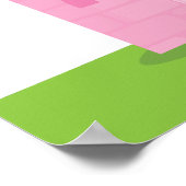 かわいいプリンセスとナイト誕生日パーティバナー ポスター (角)