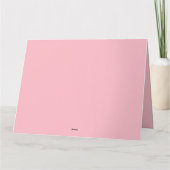 かわいいプリンセスと子鹿の赤ちゃんの挨拶 カード (裏面)