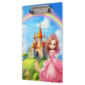 かわいいプリンセスのおとぎ話の城パーソナライズされた クリップボード (左)